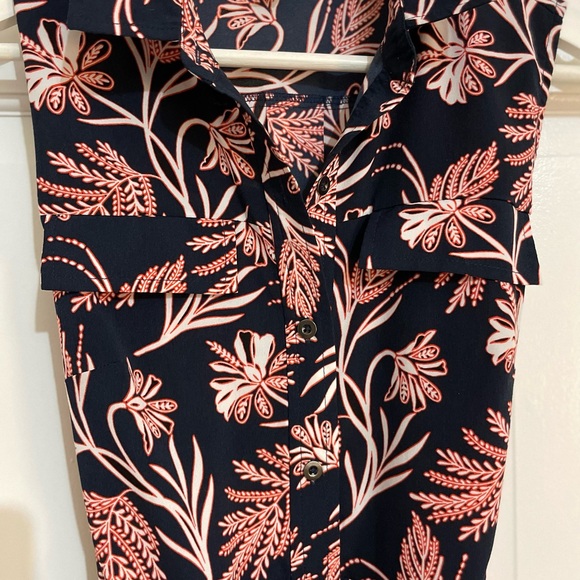 Banana Republic Navy and Pink Sleeveless Sundress - Picture 3 of 8